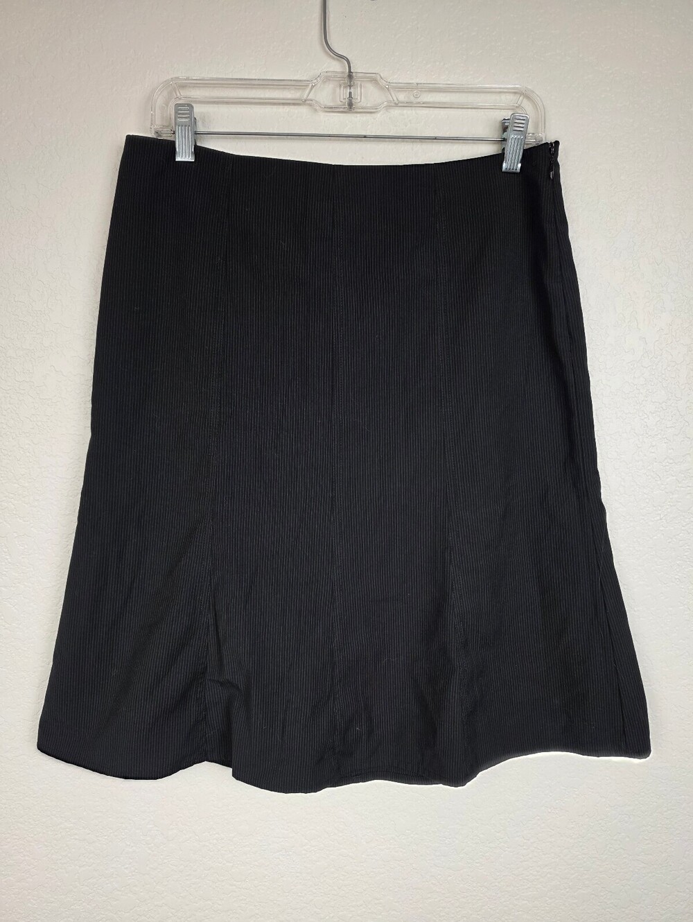New York & Company Black Pinstripe Skirt Size 8